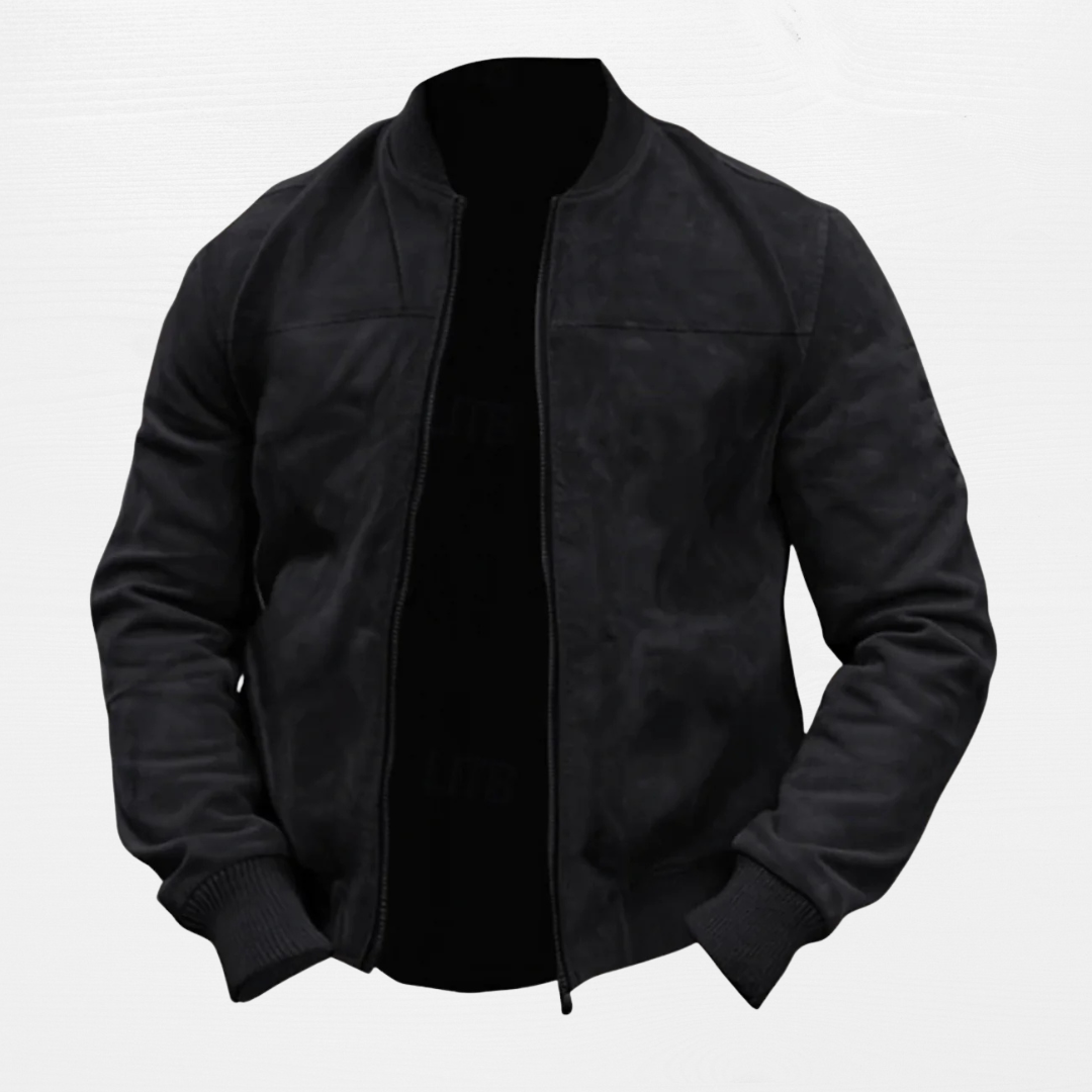 Lightweight Suede Bomber Jacket for Men