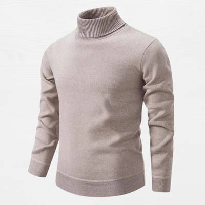 Elegance Knitted Turtleneck Sweater for Men