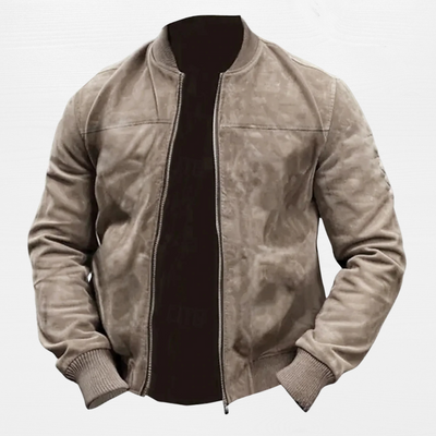 Lightweight Suede Bomber Jacket for Men